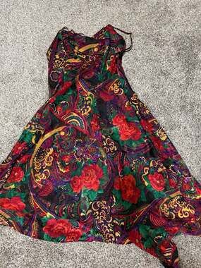 Vintage Private Luxuries 90s Y2K Floral Paisley Slip Dress